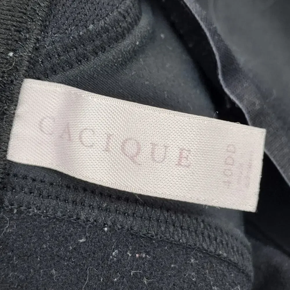 Cacique Black Wire Free Full Coverage Back Closure Lightly Lined Bra Size 40DD